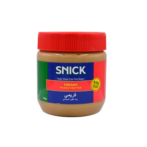 کره بادام زمینی کرمی اسنیک SNICK وزن 340 گرم