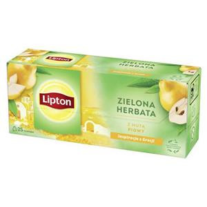 چای سبز کیسه ای گلابی ZIELONA HERBATA لیپتون بسته 25 عددی