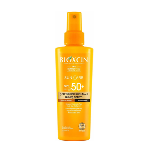 اسپری ضد آفتاب +SPF50 بیوکسین حجم 200 میلی لیتر