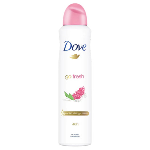 اسپری دئودورانت زنانه داو مدل GO FRESH رایحه انار حجم 250 میل