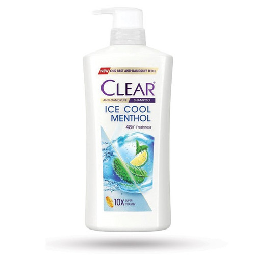 شامپو ضد شوره پمپی زنانه کلیر مدل Ice Cool Menthol حجم 650 میل