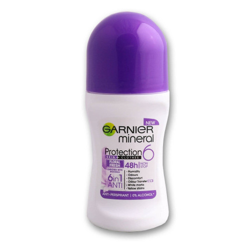 مام رولی ضد تعریق زنانه گارنیر مدل FLORAL FRESH حجم 50 میل