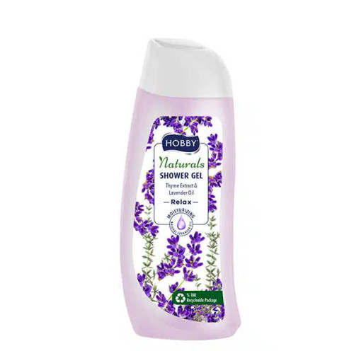 شامپو بدن هوبی سری Naturals مدل Relax حاوی عصاره آویشن و روغن اسطوخودوس 500 میل