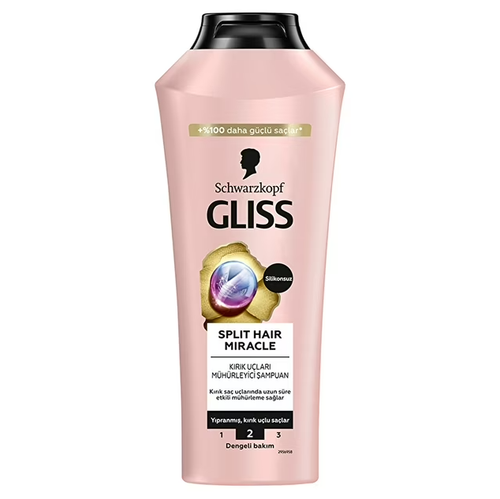 شامپو موهای خشک گلیس Gliss مدل Split Hair Miracle حجم 500 میل