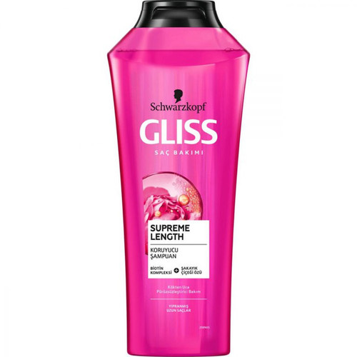 شامپو محافظت کننده موهای بلند و آسیب دیده گلیس Gliss مدل SUPREME LENGTH حجم 500 میل
