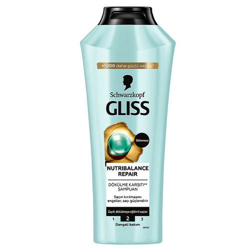 شامپو ضد ریزش مو گلیس Gliss مدل Nutribalance Repair حجم 500 میل