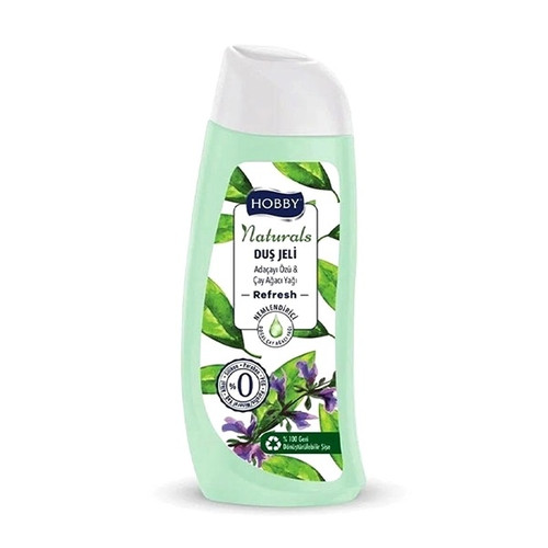 شامپو بدن هوبی سری Naturals مدل Refresh حاوی عصاره مریم گلی و روغن درخت چای 500 میل