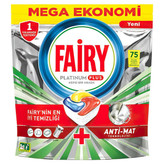 قرص ماشین ظرفشویی فیری Fairy مدل پلاتینیوم پلاس pelatinim plus بسته 75 عددی