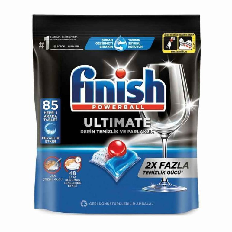 قرص ماشین ظرفشویی فینیش finish مدل اولتیمیت Ultimate  بسته 85 عددی