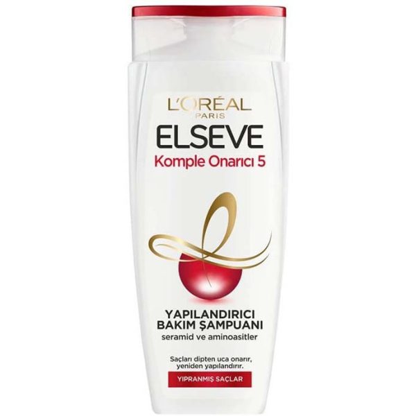 شامپو لورال Loreal سفید ترمیم کننده مو مدل komple onarıcı 5 حجم ۳۶۰ میل