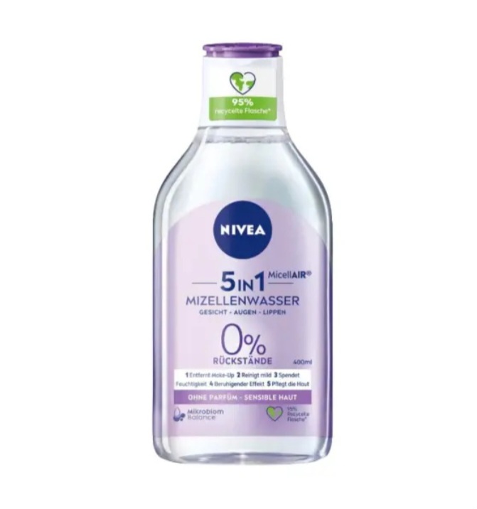 میسلار واتر ۵ در ۱ نیوآ Nivea مناسب پوست حساس حجم ۴۰۰ میل