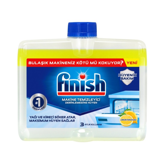 مایع جرم گیر ماشین ظرفشویی فینیش لیمویی حجم 250 میلی لیتر