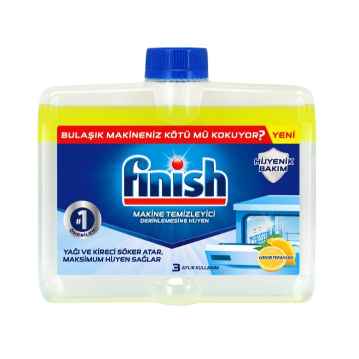 مایع جرم گیر ماشین ظرفشویی فینیش لیمویی حجم 250 میلی لیتر