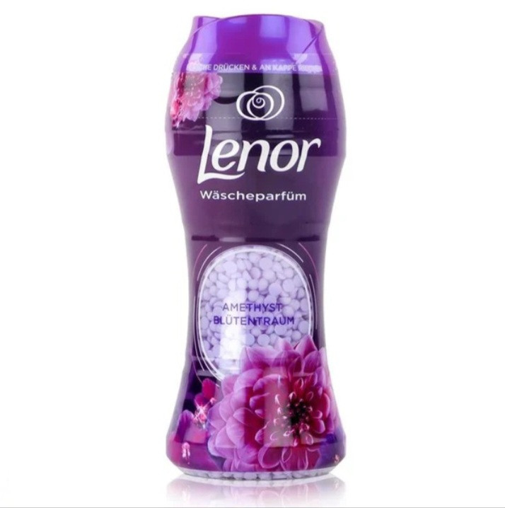 دانه های خوشبو کننده لباس لنور Lenor رایحه گل آمیتیس Amitis وزن 210 گرم