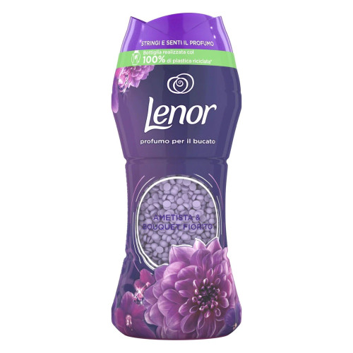 دانه های خوشبو کننده لباس لنور Lenor رایحه گل آمیتیس Amitis وزن 210 گرم