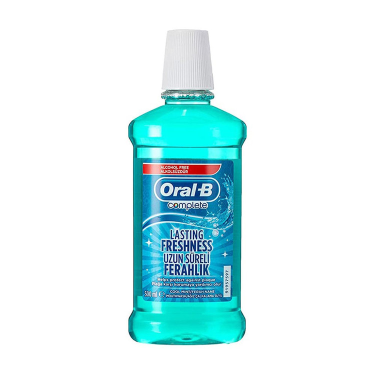 دهان شویه اورال بی Oral B مدل لستینگ فرشنس Lasting Freshness حجم ۵۰۰ میل