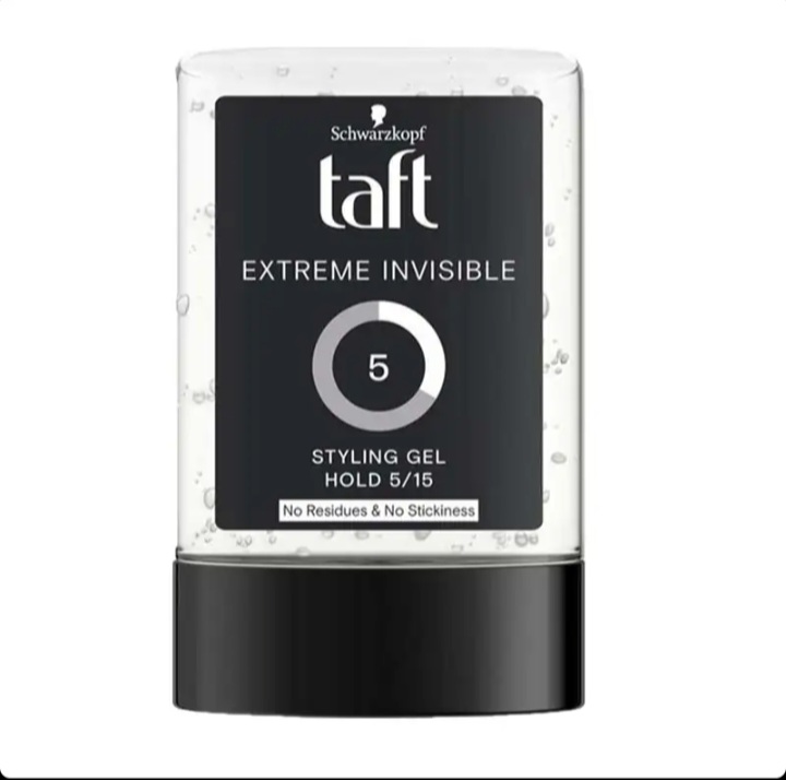 ژل حالت دهنده مو تافت مدل اکستریم اینویزیبل Extreme invisible 5 حجم ۳۰۰ میل