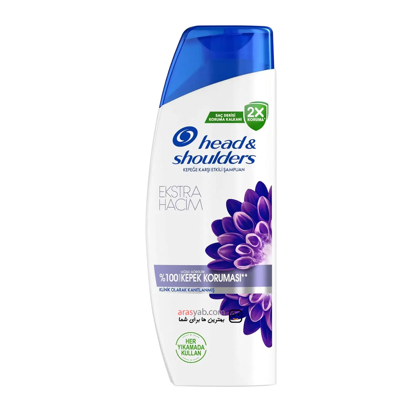 شامپو هد اند شولدرز head & shoulders بنفش حجم دهنده مو 330 میلی لیتر